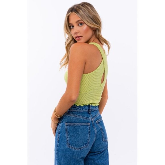 LE LIS CRISS CROSS CROP TOP SLEEVELESS - Picture 5 of 14